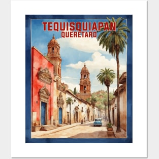 Tequisquiapan Queretaro Mexico Vintage Tourism Travel Posters and Art